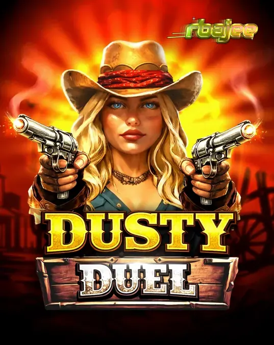 Dusty Duel স্লট গেমের কাউবয় থিম এবং রিভলভার মাল্টিপ্লায়ার রিল
